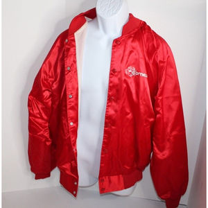 Vintage Auburk sport wear wind breaker jacket sz xl made in USA Cornelius red